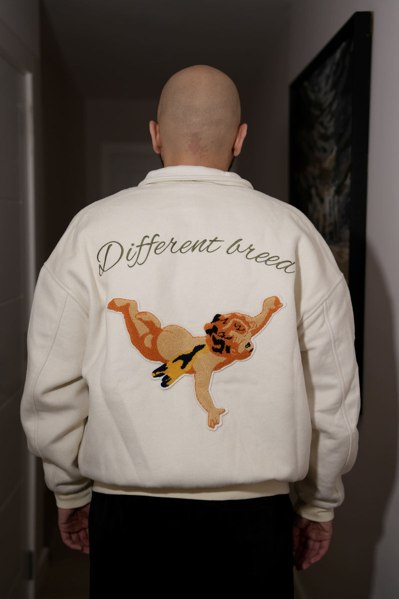 Bomber Jacket For Men – Different Breed White Bomber