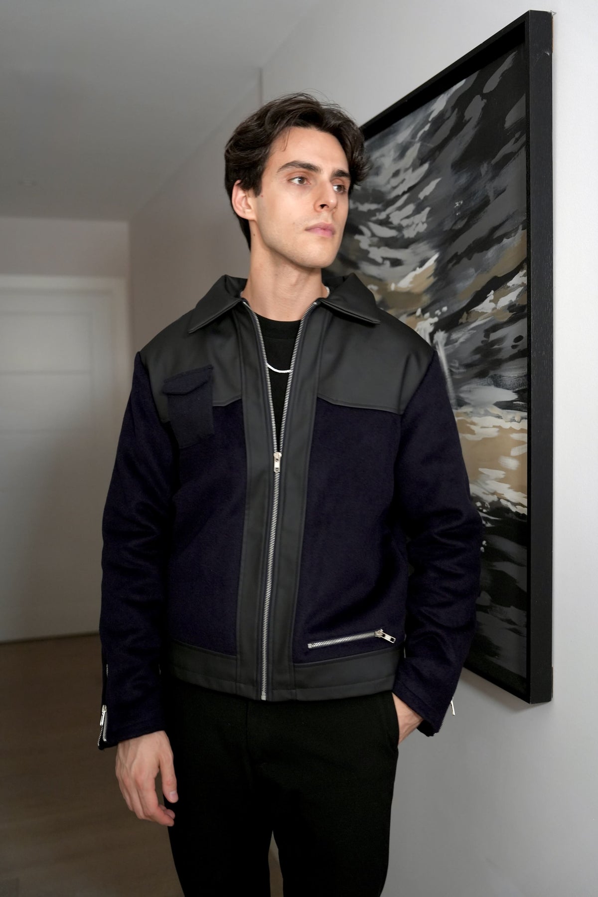 Herringbone Pocket-Style Outerwear - Jacket For Men